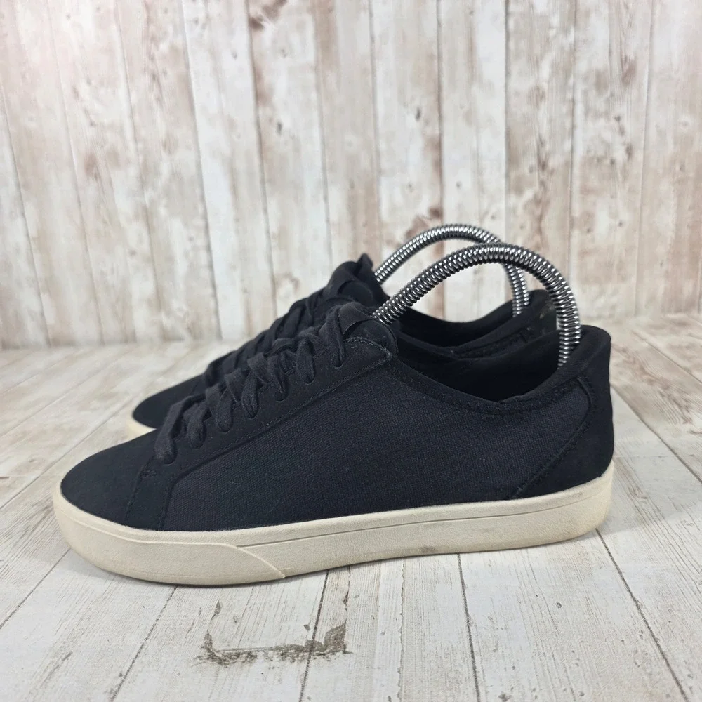 Kizik Madrid Eco Black‎ Canvas Hands Free Slip On Sneakers Womens 6.5 Mens 5